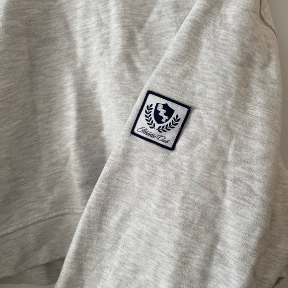 SET ACTIVE Heather Grey Cropped Sweatshirt - Picture 3 of 4